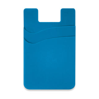 Pixel Dual Silicone Phone Wallet - Full Colour (Red) — Light Blue