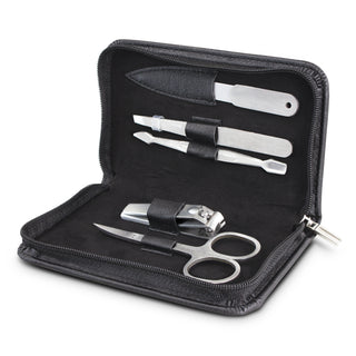 Swiss Peak Manicure Set (Black) — Inside