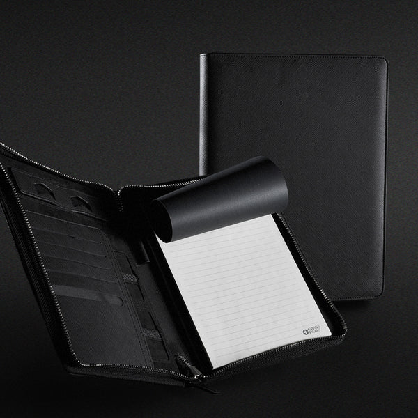 Swiss Peak Heritage A4 Portfolio with Zipper (Black)