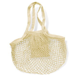 Loom Cotton Mesh Foldaway Tote Bag (Natural) — Mesh Bag