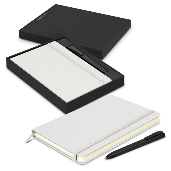 Moleskine Notebook and Pen Gift Set (White)