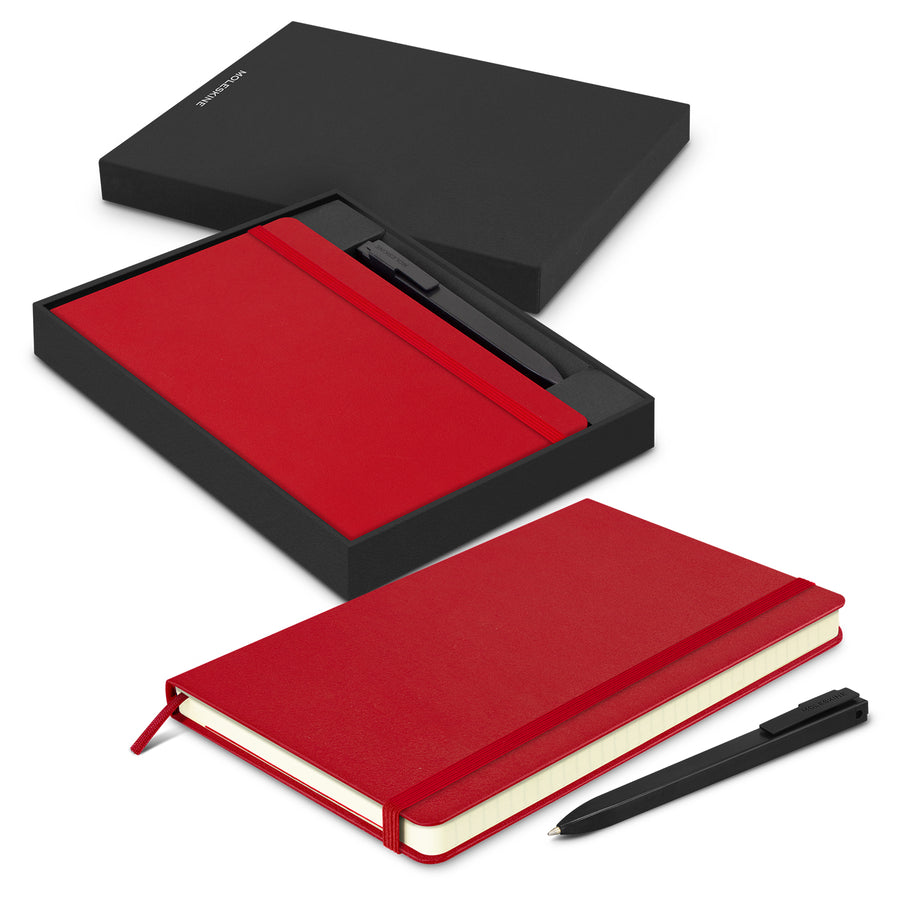 Moleskine Notebook and Pen Gift Set (Scarlet Red)