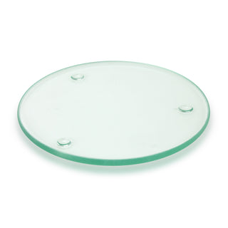 Crystal Single Glass Coaster Round - Full Colour (Clear) — Clear