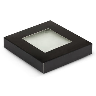 Crystal Glass Coaster - Set of 4 - Square - Full Colour (Clear) — Gift Box