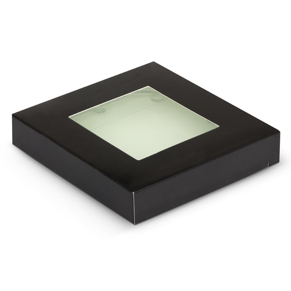 Crystal Glass Coaster - Set of 4 - Round - Full Colour (Clear)