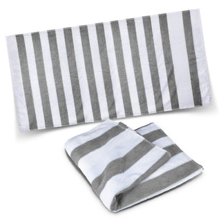 Esplanade Beach Towel (White/Grey)