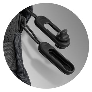 Flux Backpack (Black) — Zipper Puller