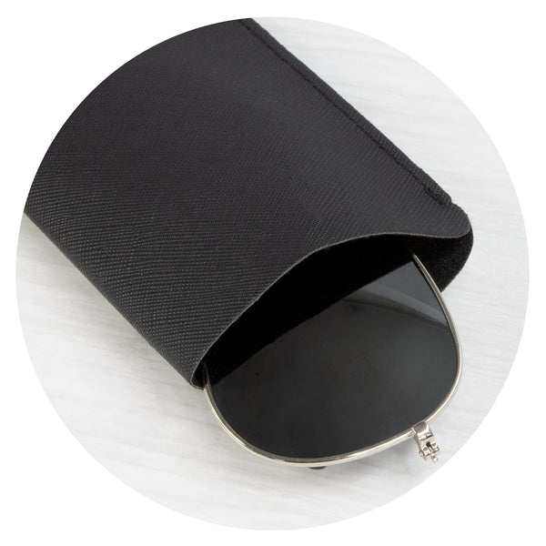 Onyx Sunglass Pouch (Black)