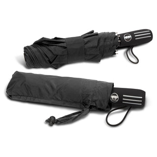 Crest Umbrella (Navy) — Black sleeve