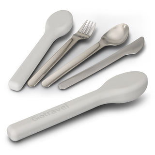 Voyage Travel Cutlery Set (Grey) — Feature