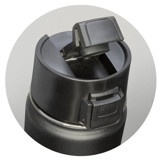 Swiss Peak Stealth Vacuum Cup (Black) — Lid