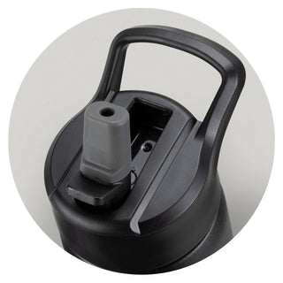 Swiss Peak Stealth Vacuum Bottle (Black) — Lid