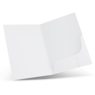 Quire A4 Presentation Folder with Spine (White) — Internal