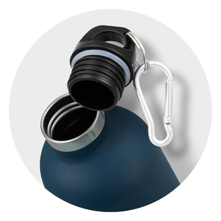 Intrepid Vacuum Bottle (Navy) — Detail