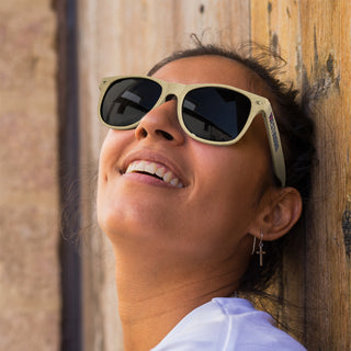 Malibu Sunglasses - Natural (Black) — Feature