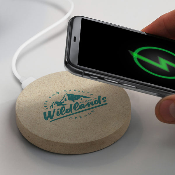 Vector Wireless Charger - Round (Natural)