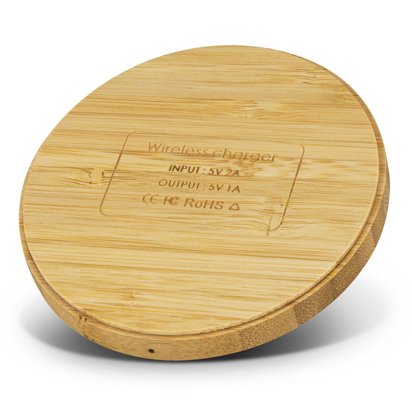Grove Bamboo Wireless Charger - Round (Natural)