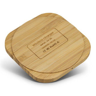Grove Bamboo Wireless Charger - Square (Natural) — Bottom