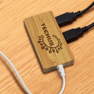 Node Bamboo USB Hub (Natural) — Feature