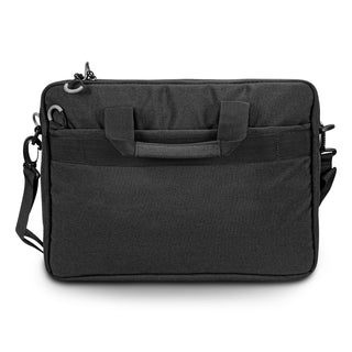 Swiss Peak RFID Laptop Bag (Black) — Back