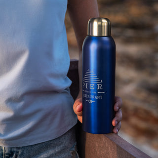Fiord Bottle (Translucent Satin Blue) — Feature