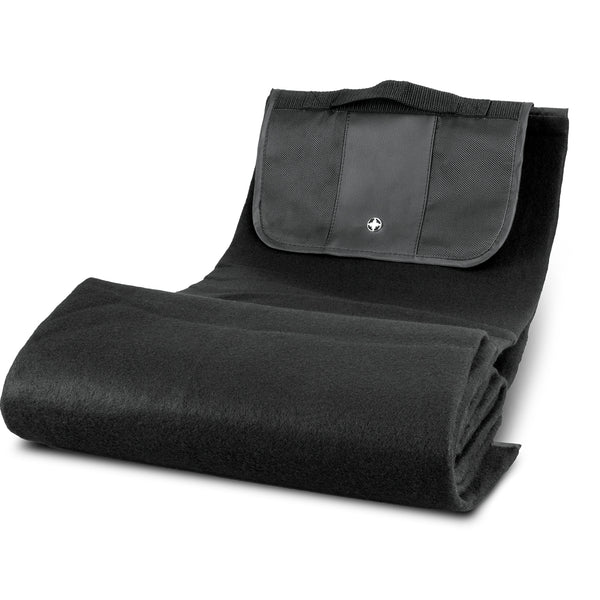 Swiss Peak Picnic Blanket (Black)