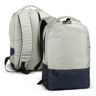 Peak Laptop Backpack (Grey/Black) — Navy