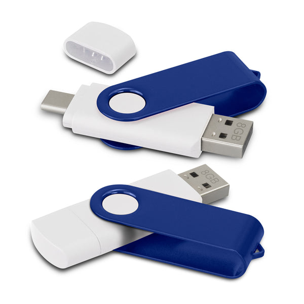 Apex 8GB Dual Flash Drive (Red)