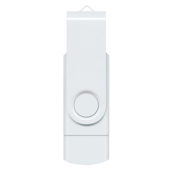 Apex 8GB Dual Flash Drive (White)