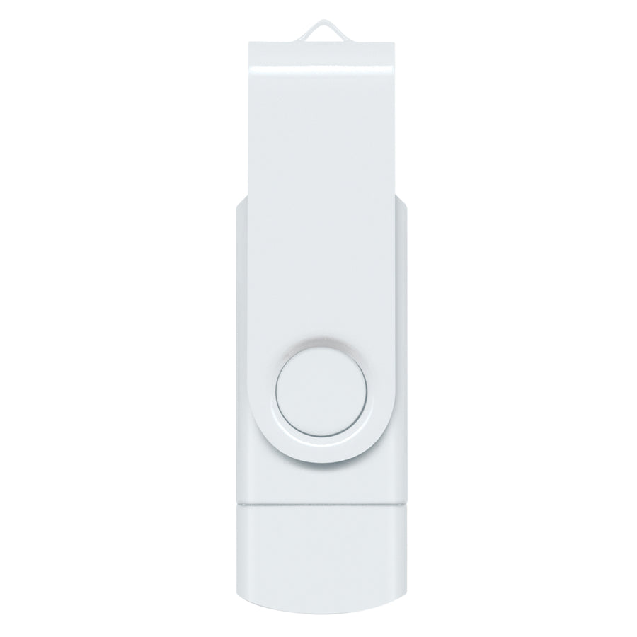 Apex 8GB Dual Flash Drive (White)