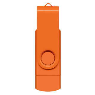 Apex 8GB Dual Flash Drive (Orange)