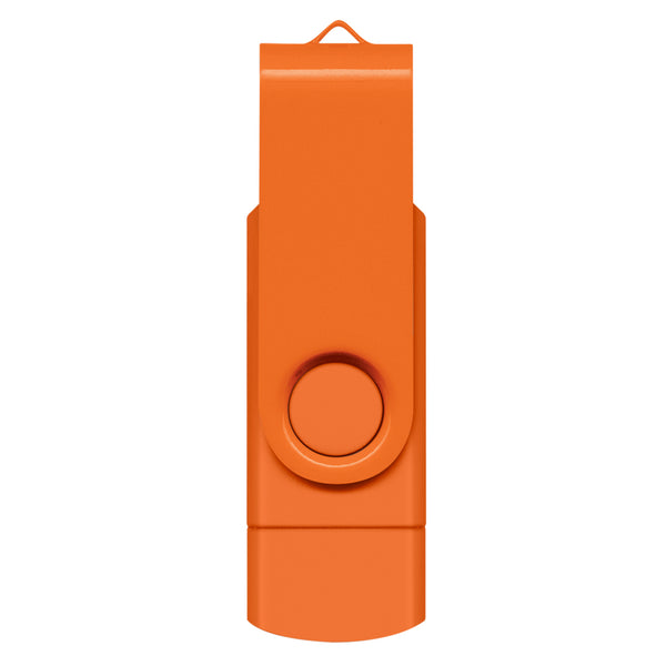 Apex 8GB Dual Flash Drive (Orange)