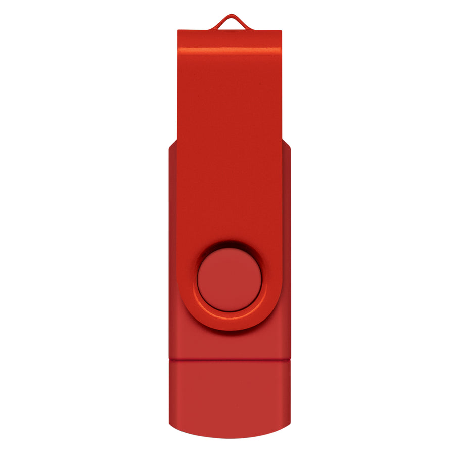 Apex 8GB Dual Flash Drive (Red)
