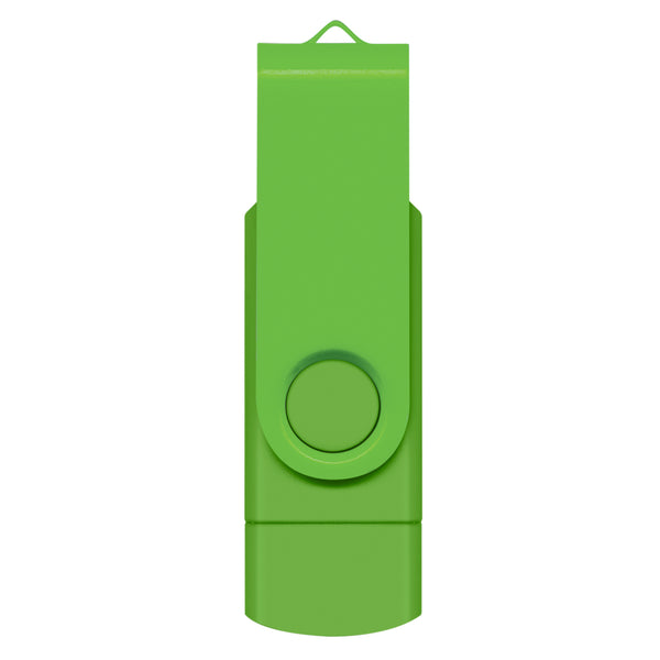 Apex 8GB Dual Flash Drive (Bright Green)
