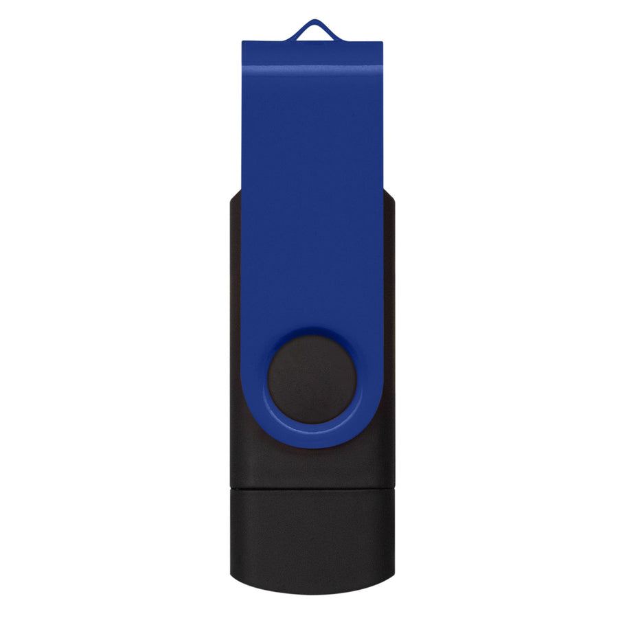 Apex 16GB Dual Flash Drive (Dark Blue)