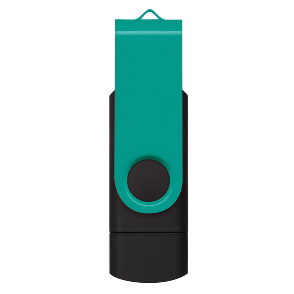 Apex 16GB Dual Flash Drive (Teal)