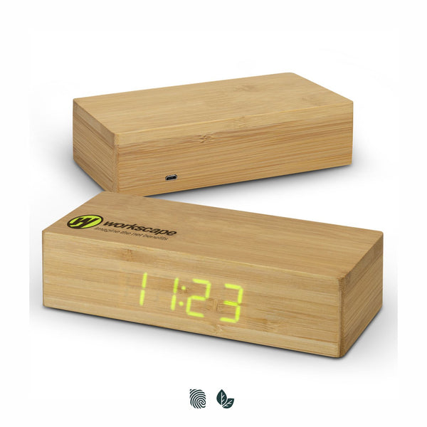 Quartz Wireless Charging Clock (Natural)