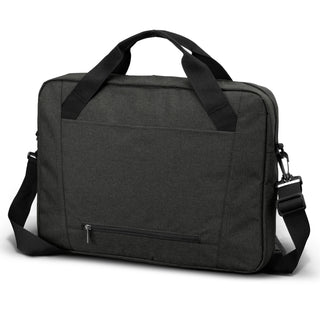 Harbour Laptop Bag (Black/Charcoal) — Back