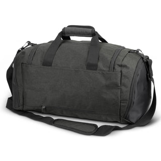 Selwyn Duffle Bag (Black/Charcoal) — Back