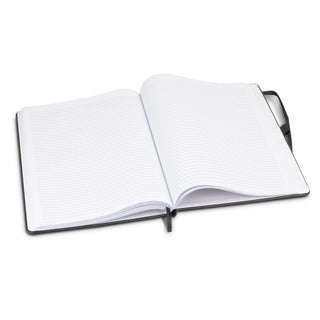 Grain Hardcover Notebook - Large (Black) — Open