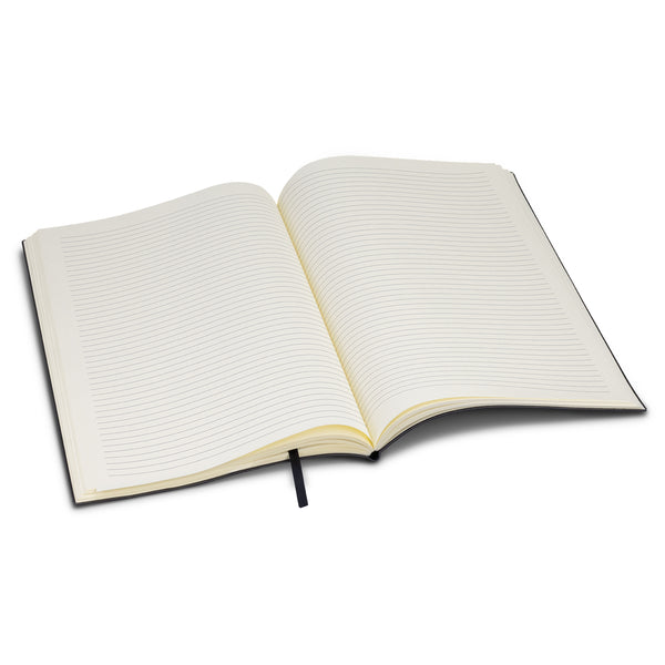 Linen Soft Cover Notebook - Large (Black)