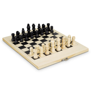 Grain Travel Chess Set (Natural) — Game