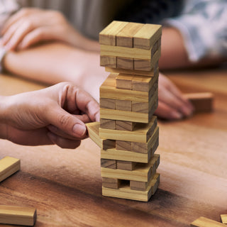 Pine Mini Tumbling Tower (Natural) — Feature