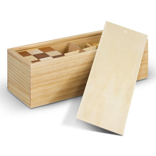 Beech Wooden Brain Teaser Set (Natural) — Open