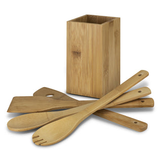 Hearth Bamboo Kitchen Utensils (Natural) — Set