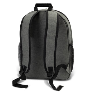 Canvas Herald Backpack (Heather Grey) — Back