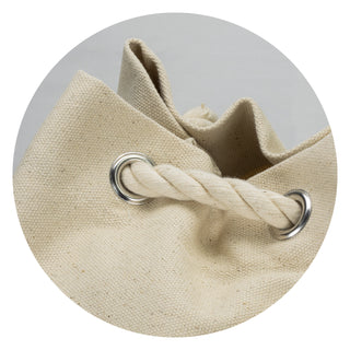 Canvas Riverside Canvas Barrel Bag (Natural) — Detail