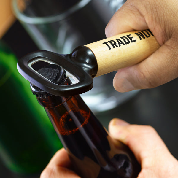 Grain Timber Bottle Opener (Black)