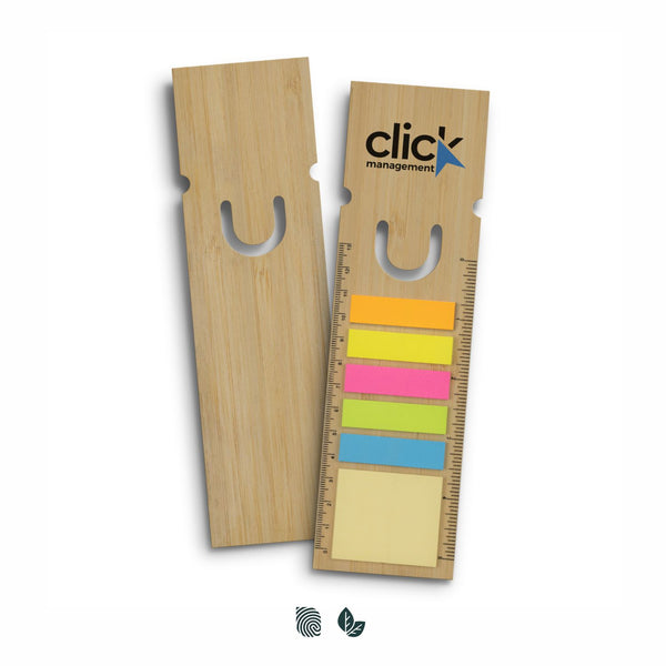 Mark Bamboo Ruler Bookmark - Square (Natural)