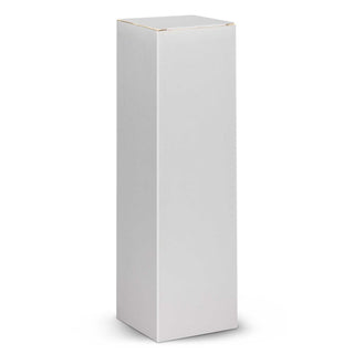 Venus Glass Bottle - Natural Sleeve (Bottle/Lid: Clear/Silver.   Sleeve: Natural) — Gift Box